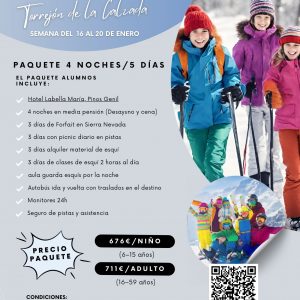 Pago bloqueo viaje a Sierra Nevada Ayuntamiento Torrejón de la Calzada